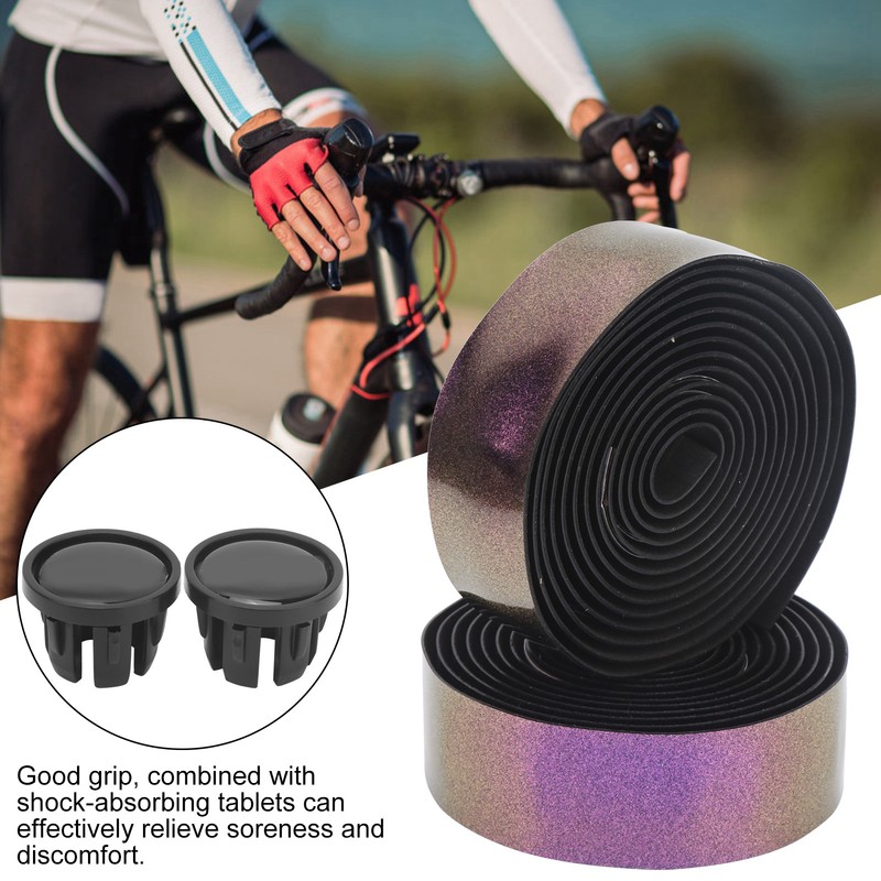 Cycling Handlebar Tape EVA PU AntiSlip Damping Breathable Road Bike