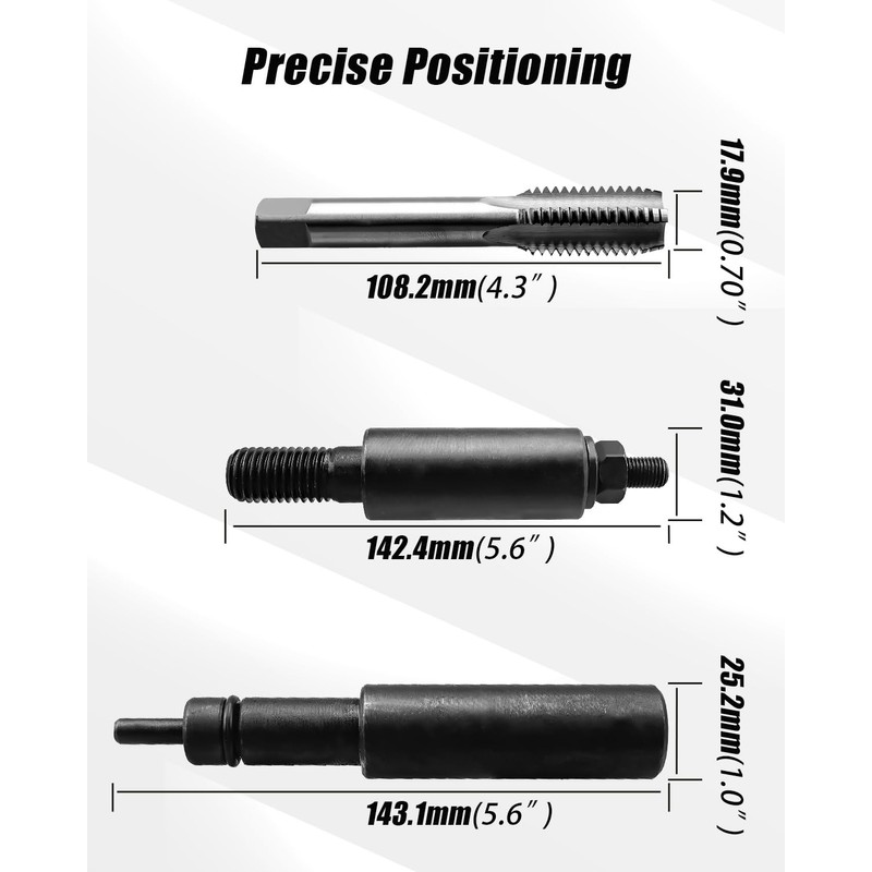 QLZOZB Fuel Injector Sleeve Cup Remove Install Tool Kit Fit