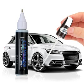 White Touch Up Paint for Cars, Two-In-One Car Paint Scratch Repair Pen, Quick & Easy Solution to Repair Minor Automotive Scratches 0.4 fl oz.