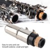 Clarinet Mouthpiece Kit with Ligature and Plastic Cap Portable Black