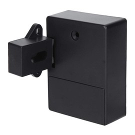 Cerradura de armario inteligente de 125 KHz, apertura de tarjeta RFID electrónica para armario, sauna, bibliotecas, fábricas y casilleros de oficinas, sin taladro(Negro)