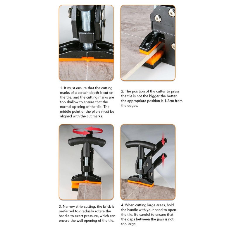Manual Tile Cutter, Tile Opener, Upper Press Breaking Plier, Ceramic
