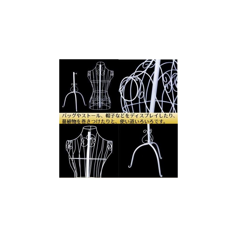 White Wire Torso Mannequin Women's Display