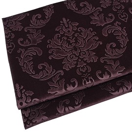 NIANTONG Velvet Fabric, Thickening, Soft and Elegant, Furniture Fabric, Upholstery Fabric, Furniture Seat Cover Fabric, 145 cm Wide, Sold by the Metre (Colour: Dark Brown)