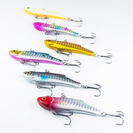 Qb100115a01n0 Alludo Fishing Tackle 2.8 inches (70 mm), 0.6 oz (16 g), Vibration, Heavy Weight Sinking Vibration, Perfect for Salt Water (Sea Water) such as Sea Bass and Flounder Fishing Lure Set