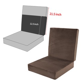 ROYALAY Foam Recliner Chair Seat Cushion with Longer Lumbar Support Pillow for Elderly Rest and Back Support, Extra Large & Non-Slip, Thicker & Supportive Chair Pad, (21.5" Height Backrest Cushion)