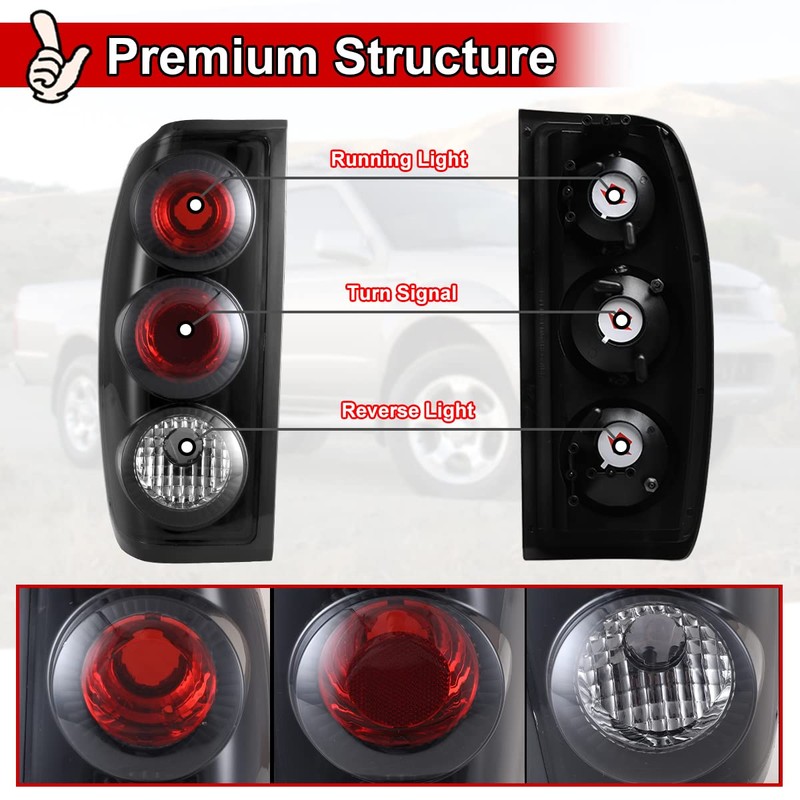 Nixon Offroad Tail Lights for Nissan Frontier 1998 1999 2000
