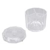Cotton Swab Holder with Lid Clear Dust Proof Waterproof 3