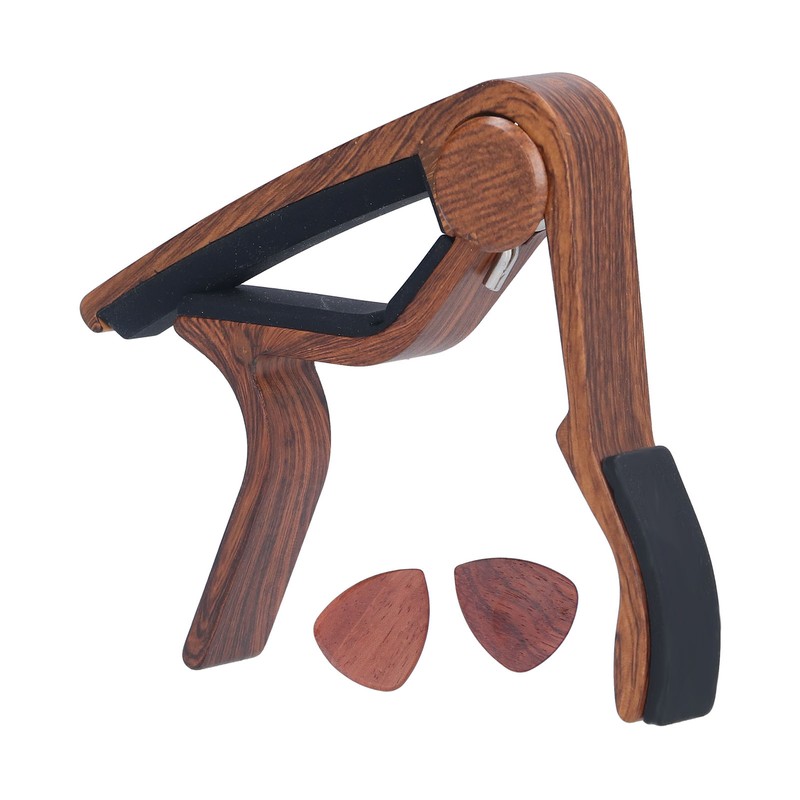 Guitar Capo Small Portable Noiseless Silicone Pad Spring Loaded Capo