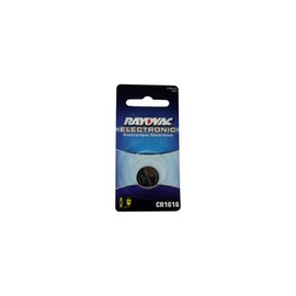 Rayovac Lithium Keyless Entry Battery 1616 Size, 1 Pack, 3.0-volt