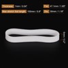 MECCANIXITY Silicone Rubber Bands Rings 100Pcs Non-Slip 30mm Dia 1mm