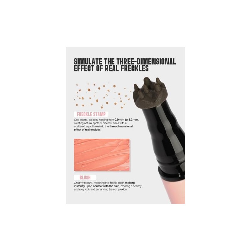 Anglicolor Lápiz 2 en 1 para pecas con rubor, resistente