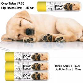 The Blissful Dog® Inc. Paw Butter | All Natural Herbal Balm Moisturizes Your Dog's Rough, Dry Paws - TUBE-3PK.15OZ