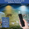 TSUNESLUX 2 Pack Solar Shed Light Outdoor Indoor, Solar Powered