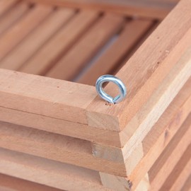 4 inch Square Wooden Hanging Orchid Basket by Orchids R Us, Inc.