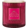 Darsee & David's, Sweet Pea & Pomegranate Ribbed Candle, 10