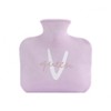 Lettering pouch, thermal water bag, 800ml steaming hand warmer purple