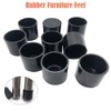 8 Pieces Multipurpose Rubber Furniture Feet, Plastic Chair Floor Protector,
