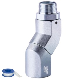 TAUSOM 3/4" Fuel Hose Swivel Connector Fuel Nozzle Swivel 3/4 Inch NPT 360 Rotating Multi Plane for Fuel Transfer Hose Pump Fuel System