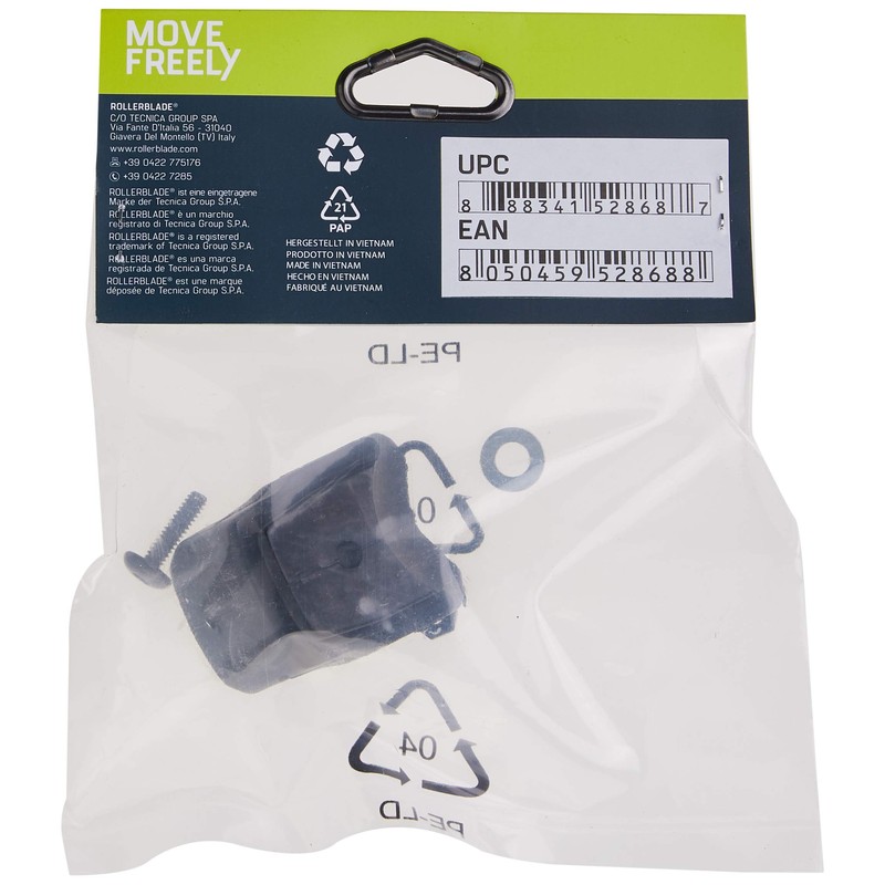 Rollerblade Pastillas de freno estándar en línea (1 paquete), negro