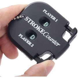 BWESOO 2 PCS Black Golf Stroke Shot Putt Score Counter Golf Accessories, Two Digits Scoring Keeper with Key Chain One Touch Reset for Golf Game Scorekeeper Outdoor Activities Sport Golf Training Aids