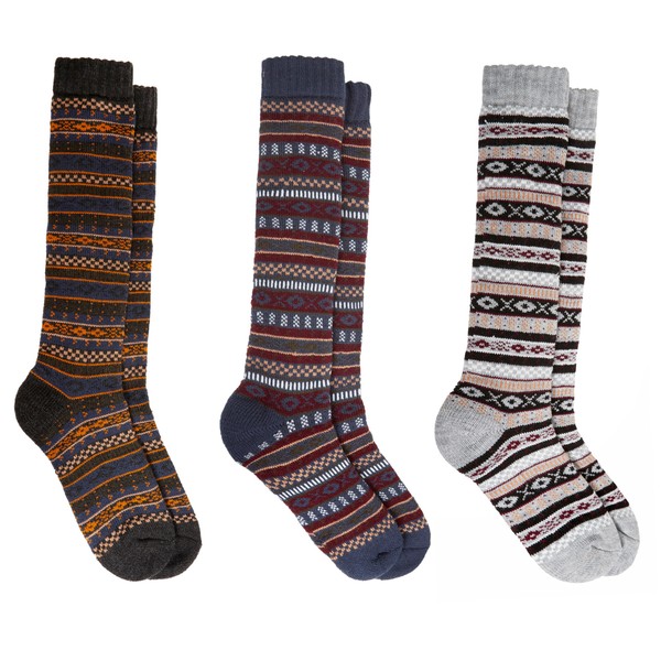 Sock Stack 3 Pairs Of Womens Chunky Wellington Socks Thermal