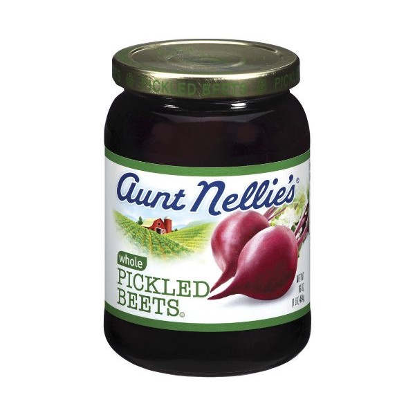 Aunt Nellie's Whole Pickled Beets, 16 Ounce Jars (Pack of 12)