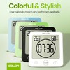 BALDR Digital Shower Clock with Timer - Black - Water-Resistant