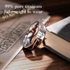 King Will Cross Ring for Men Silver Titanium Wedding Band