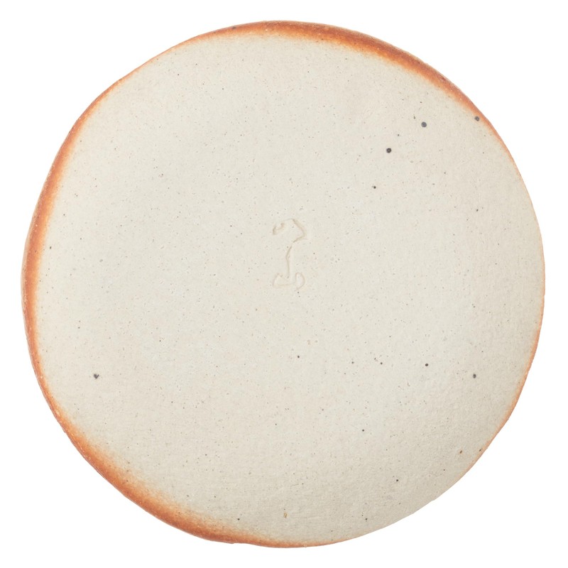 Marui Pottery MR-3-4127 Shigaraki Ware Hechimon Plate, Diameter Approximately 4.3