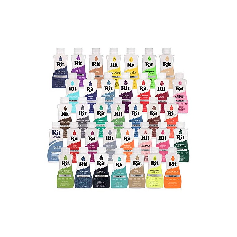 Rit Dye - Tinte líquido de tela para manualidades, ropa