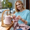 OPUHOHR Yarn Holder for Knitting and Crocheting, Yarn Ball Holder,