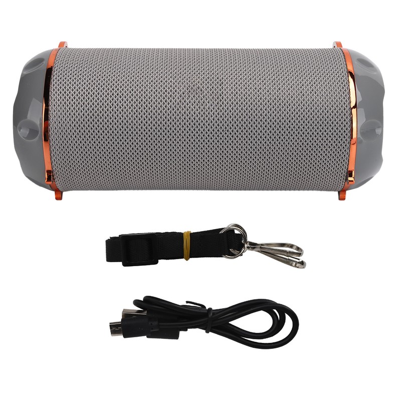 Bluetooth 5.0 Speaker Portable Flashlight Column TWS HiFi Stereo FM