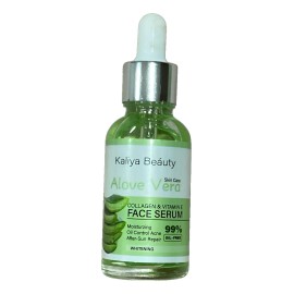 Suero Facial Kaliya Beauty: Aloe Vera, Colágeno Y Vitamina E Normal A Mixta Día/noche