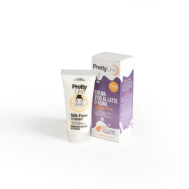 Pretty Line Gesichtscreme mit Asylmilch, reparierend, Anti-Age, Restaurierung, feuchtigkeitsspendend, pflegend, 50 ml, hergestellt in Italien