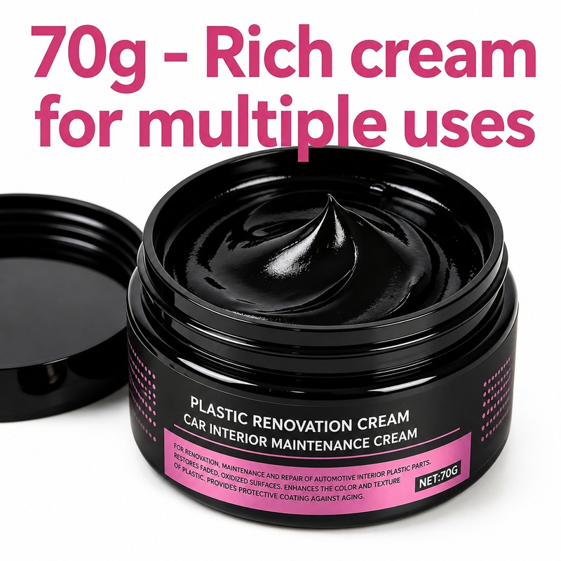 Car Plastic Restorer for Faded Trim – 400g Water-Based Renovator
