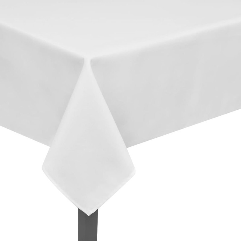 White, 54"x108" Plastic Tablecover, 1 ct