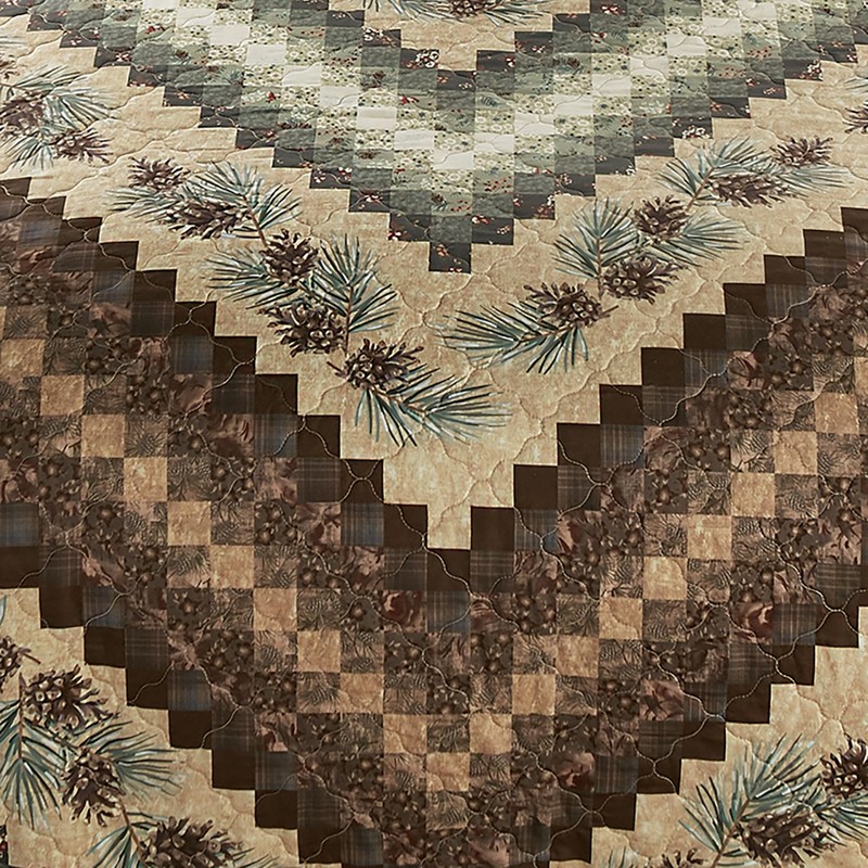 Black Forest Décor Willow Pine Quilt Bed Set - Queen,