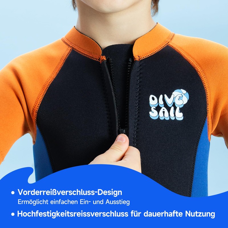 Children's Neoprene Shorty Wetsuit Shorty 2.5 mm Wetsuit Boys Front
