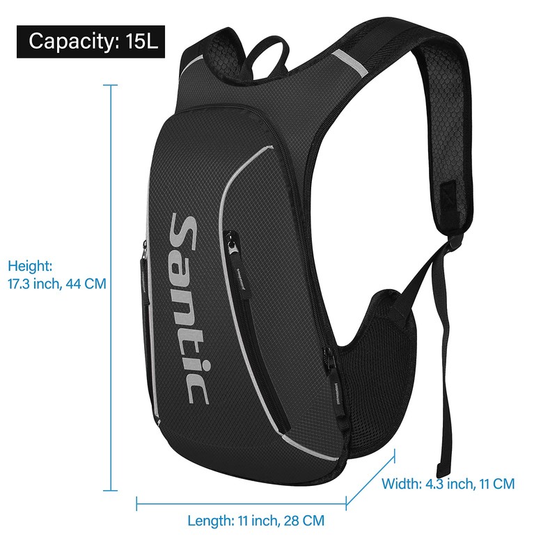Santic Cycling Backpack 15L Cycling Bag Light Small Bike Bag