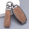 YO&YOYE Compatible with Ford Key Fob Cover with Keychain Leather