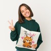 Red Panda Cushion with Saying Hab Dich lieb Kawaii Cat