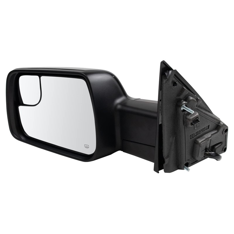 TRQ Driver Side Power Folding Mirror Heated Memory Smooth Black