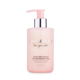 SIMPLE PLAN Limpiador facial hidratante lechoso – Lavado facial hidratante suave para pieles sensibles y secas, leche limpiadora sin fragancia para mujeres y hombres – 6.8 fl oz
