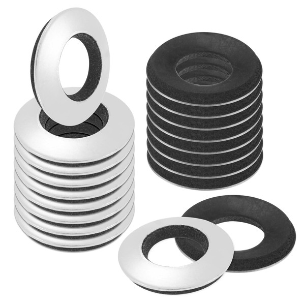 M METERXITY 30-Pack EPDM Bonded Sealing Rubber Washers, 304 Stainless