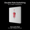 BG Electrical Cooker Control Switch Unit with LED Power Indicator,