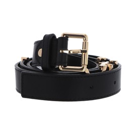 Valentino Emma Winter Belt W100 Nero/Oro - Can be Shortened, Nero / Oro
