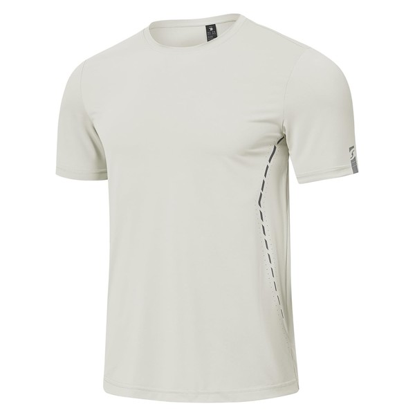 BGOWATU Men's Athletic Shirts Quick Dry Short Sleeve Workout T-Shirts