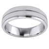 Heavy Solid Sterling Silver 6mm Unisex Wedding Band Comfort Fit