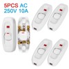 Pack of 5 Cord Switch Intermediate Switch Light Switch Device
